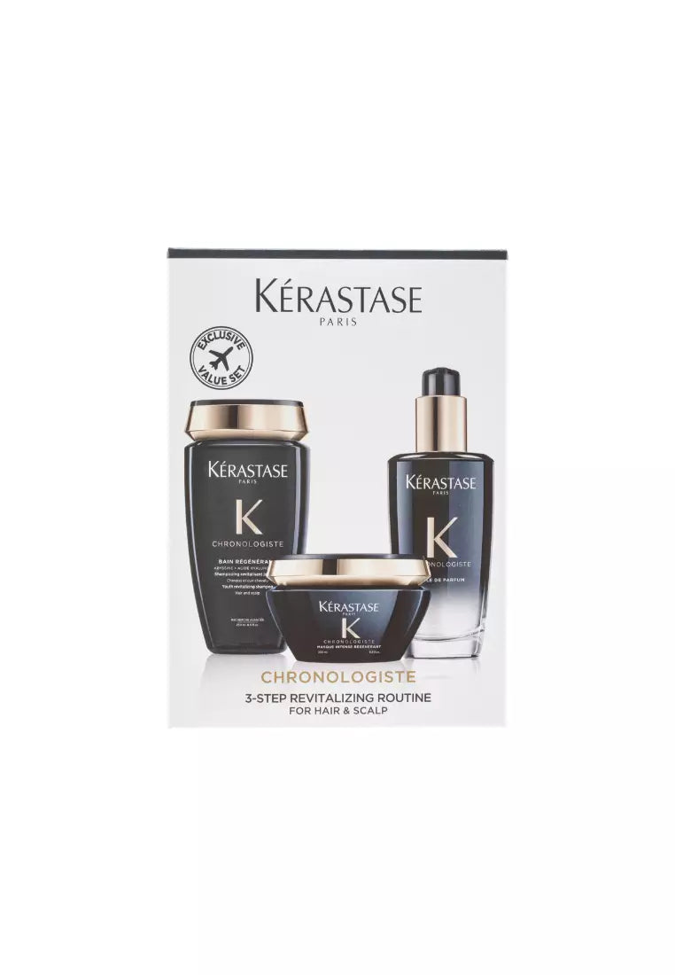 Kerastase Chronologiste 3-step Revitalising Routine for Hair & Scalp Set 250ml + 200ml + 100ml