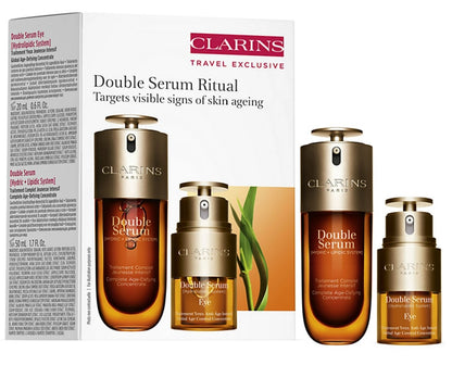 CLARINS Double Serum Ritual Set - Face &amp; Eyes 50ml + 20ml