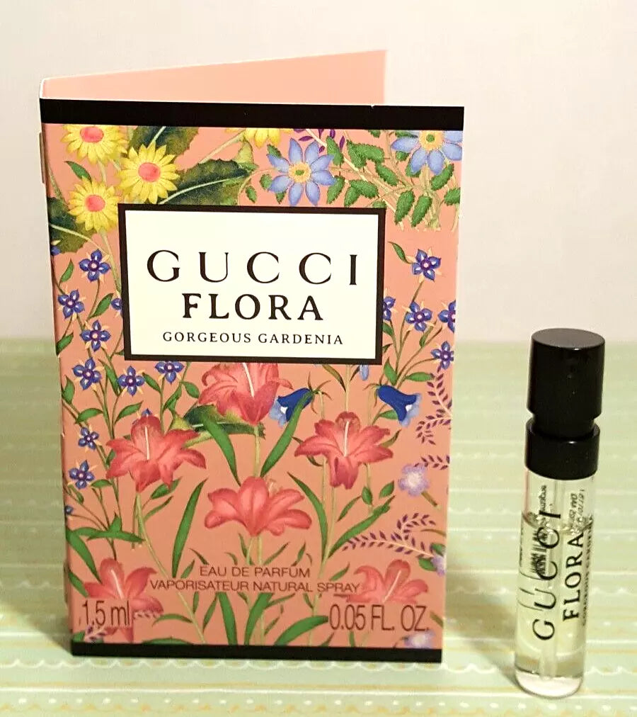 GUCCI Flora Gorgeous Gardenia Sample Vial Eau De Parfum, Bundle 10 x 1.5ml